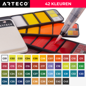 aquarelverf-set-42-kleuren-arteco-crafts