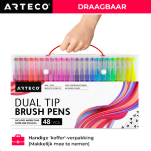 brush-pennen-48-stuks-draagtas-arteco-crafts