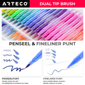 brush-pennen-48-stuks-tips-arteco-crafts