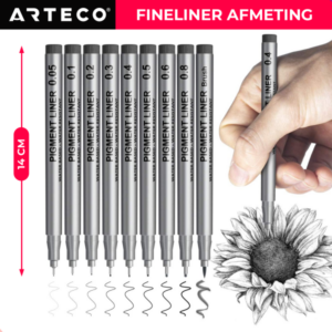 pigment-liners-fineliners-afmetingen-arteco-crafts