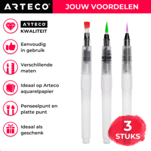 water-brush-pennen-3-stuks-voordelen-arteco-crafts