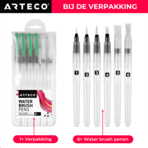 water-brush-pennen-6-stuks-verpakking-arteco-crafts