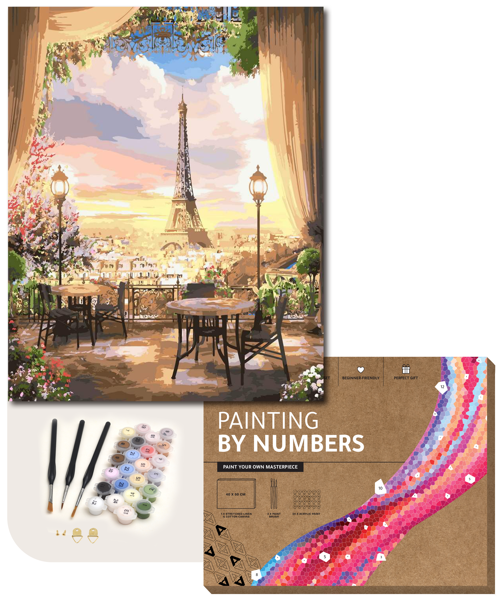verkiezen Koor Bestaan ARTECO® Schilderen Op Nummer – Met Frame – Restaurant in Parijs | Arteco  Crafts